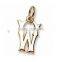 different style alloy initial W charms and pendants for bracelet English letter pendants