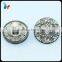 high quality zinc alloy metal button for women