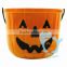 2015 New Design Plastic Halloween led Pumpkin Bucket