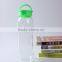china supplier mouth blown colorful pp lid sport borosilicate drinking glass water bottle high quality