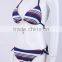 Domi Factory Provide OEM Ladies Swim Wear Bikini Stripes Push Up Bikini