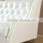 Top quality white leather buttons sofa