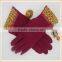 China Woolen Glove Manufacturer Pink Magic Glove
