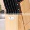 15 pcs forged pom handle kitchen knife set with rubber wood play german knife