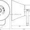 RPH-50T Hot selling 115dB electronic pa horn 50Watt loudspeaker professional