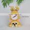 resin dog shape alarm decorative wall clock
