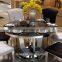 Factory Wholesale Modern Round 201 Stainless Steel Restaurant Dining Table