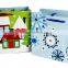 Wholesale custom gloss lamination christmas paper bags paper gift bags with handles