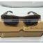 Mr.Wood Newest Design Colorful Temple Wooden Sunglass With Spring Hinge