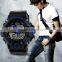 SKMEI dual time silicone digital analog watch men's sport s shock resist watch waterproofed