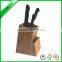 Top quality bamboo kitchen knife set block