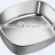 Yacht,Boat,Train and Public Mobile Toilet Used Stainless Steel Rectangular Hand Wash Basin Kitchen Sink GR-Y569