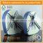 Die cut luxury design blue packaging box with ribbon wedding favors box