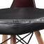 NEW Elegant PU Leather Wooden Cushion Restaurant Chair with Solid Wood Legs