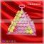 hot sells new style wholesale 7 tier plastic Macaron pyramid tower display stand &patented customizable Macaron packaging