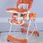 Baby high chair restaurant baby plastic folding high chair baby furniture original factory
