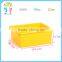 High end 100% new pp safety round edge design plastic box kids toys storage box