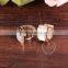 Titanium steel rose gold plated white shell earrings fashion women earrings stud wedding jewelry 6710094