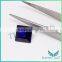 10x10mm 113# burma blue square step cut spinel loose stone