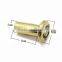 Metal Decorative Gold Hollow Rivets With Logo