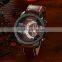 promotional electric gift leather band quartz watches for men