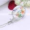 Fashion new summer beautiful gold chian real flower jewelry wishing bottle pendant essential oil necklace