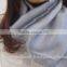 Grey lady silk scarf with high quality from Vietnam, scarves accessories