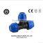 top supplier PN16 pp compression fittings plastic fluid quick pipe equal tee