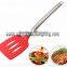 Stainless Steel & Silicone Cooking Utensil Set Spatula, Mixing & Slotted Spoon,Pasta Fork Server, Drainer