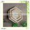 individual hexagon wood storage picnic tray hamper