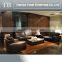 European style Italian split leather sectional sofa home sofa