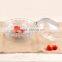 apple embossed glass fruit sugar salad bowl