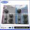 s/3 scraper brush set cartoon shy men shape plastic pp pan dishes brush with stainless steel wire ball