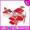 2017 new design airplane build kit wooden popular kids toys W03B070