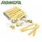 7cm double wire golden plastic coated twist ties