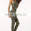 Camouflage Tracksuit 2 Piece Set Women Backless Spring Summer Sets Sleeveless Top Elastic Waist Suit Women Camo Tracksuit