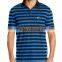 Men's Slim Fit Striped Button-Down Polo Shirt