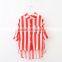 2017 Girls bright colour vertical stripe fashion saree blouse