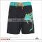 Contrast Waistband Trending Cheap Black Shorts with Custom Logo Sublimation