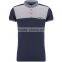 MGOO High Quality 100% Cotton Fabric Grey Stepped Hem Polo Shirts Zip Up Mens Shirts