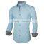 Custom wholesale pattern men's long sleeve fashion oxford shirt