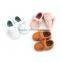 2017 Hot selling baby girls moccasins shoes in bulk