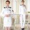 Juqian Long Sleeve winter women Pilot uniform Custom ,Women Airline Uniform skirt suit,White Suits Design Pilot Unform for women