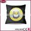 emoticon emoji embroidered sequin pillow cushion cover