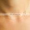 Personalized Sideways Cute With Baby's Initial Necklace - Silver