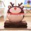Hot Sell Cute Plush Snowman Blanket Pillow Comfortable