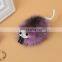 New Mink FurKeychain Small Hedgehog Fur Car Bag Pendant