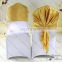 100% Polyester Colorful Wedding Used Customized Sized Organza Chair Sash