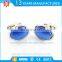 custom shape round bule diamond cufflinks for gift