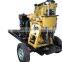 portable hydraulic borehole drilling machine/water well drilling rig mobile well digging machine